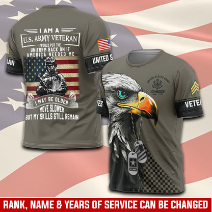 U.S Army – T-shirt –  I WOULD PUT THE UNIFORM BACK ON IF AMERICA NEEDED ME