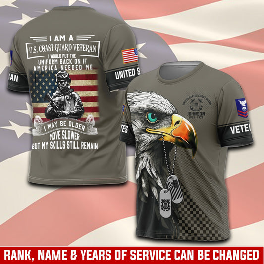 U.S Coast Guard – T-shirt – I WOULD PUT THE UNIFORM BACK ON IF AMERICA NEEDED ME
