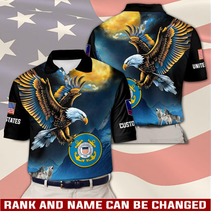 U.S Coast Guard – T-shirt – Golden Moon Eagle
