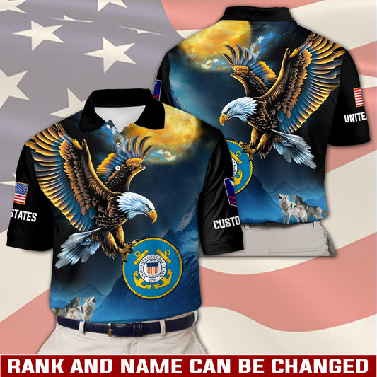 U.S Coast Guard – T-shirt – Golden Moon Eagle
