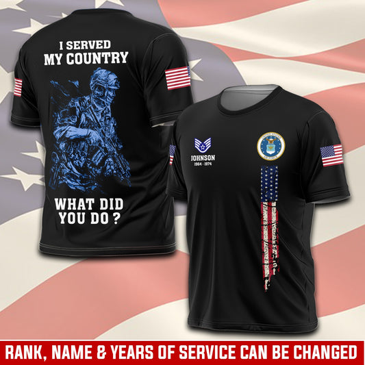 U.S Air Force – T-shirt – WHAT DID YOU DO ?