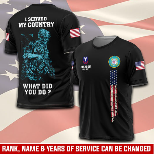 U.S Coast Guard – T-shirt – WHAT DID YOU DO ?