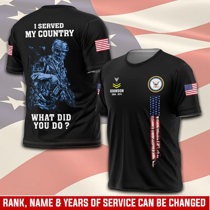 U.S Navy – T-shirt – WHAT DID YOU DO ?