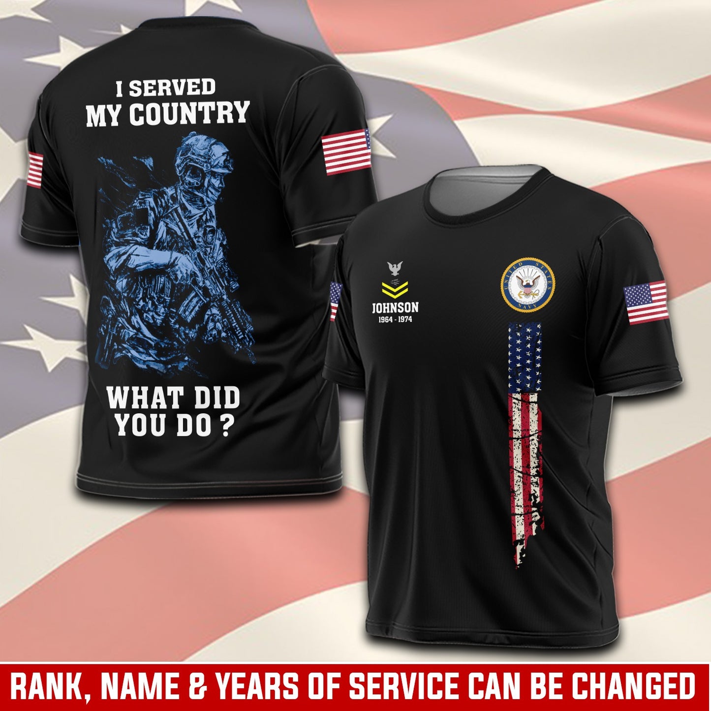 U.S Navy – T-shirt – WHAT DID YOU DO ?