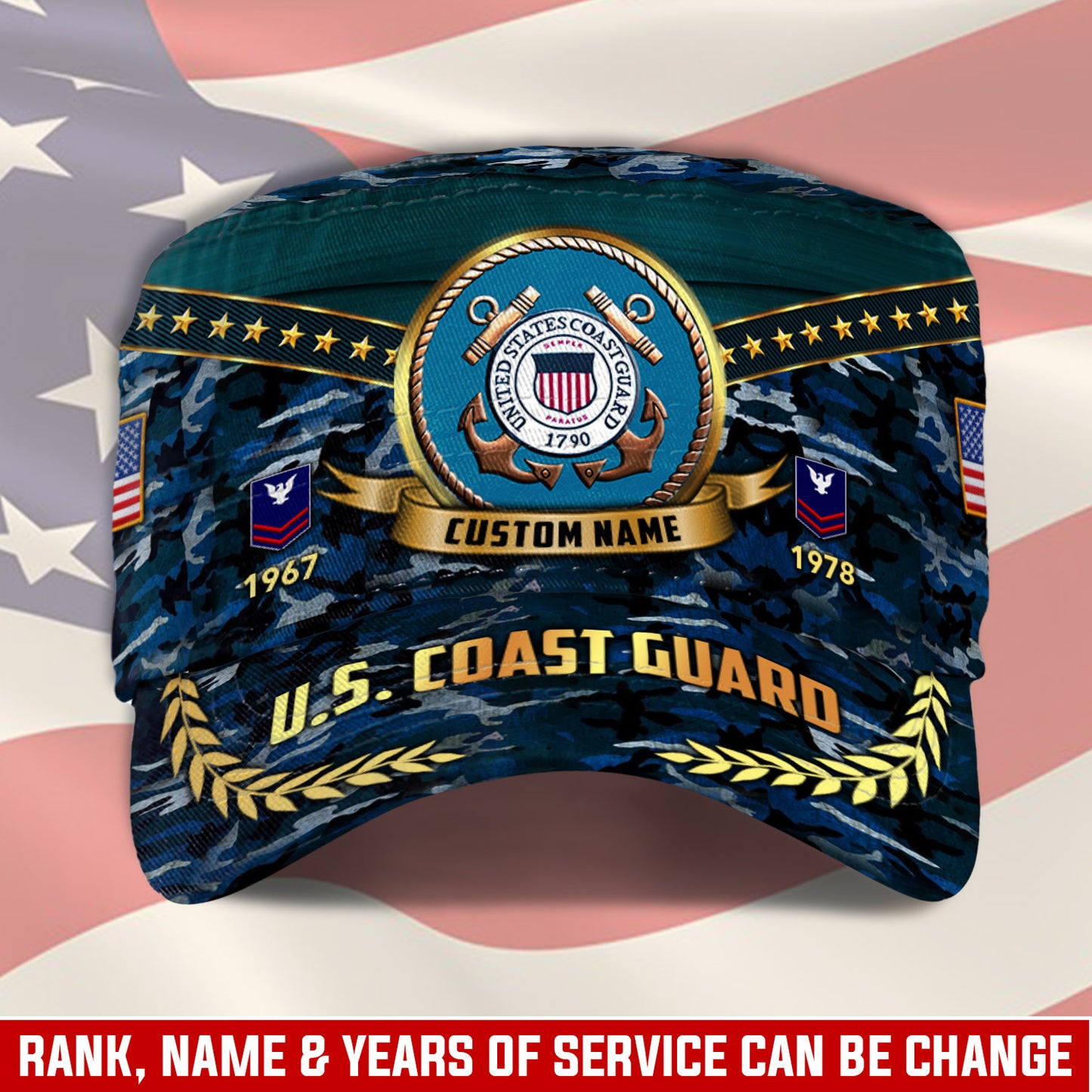 US Coast Guard – Military Cap - Gold Camo