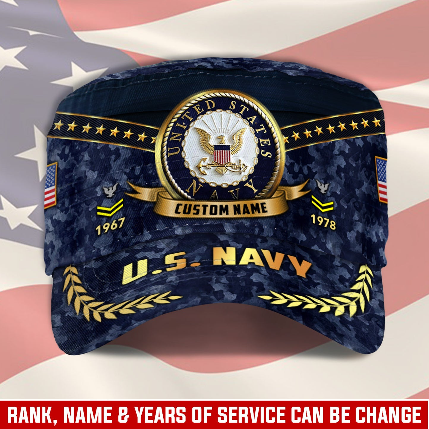 US Navy – Military Cap - Gold Camo