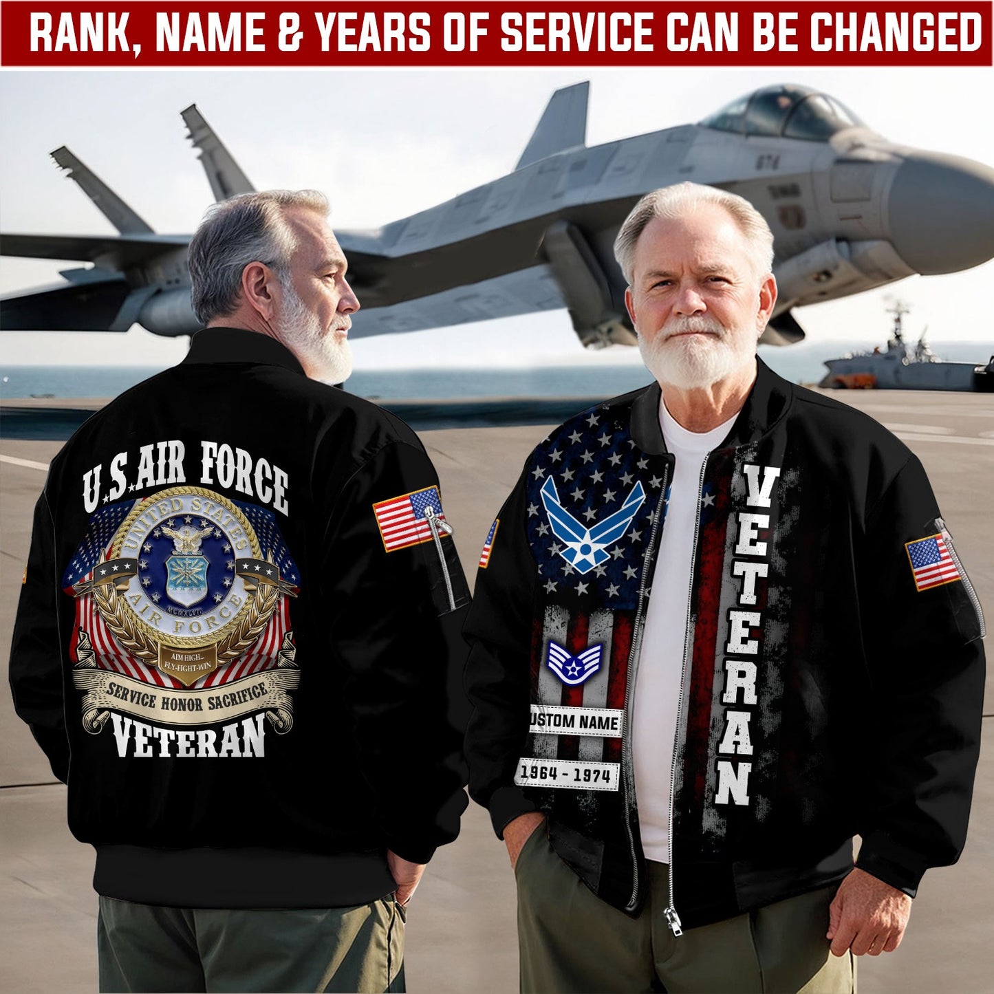 U.S Air Force – T-shirt – SACRIFICE HONOR SERVICE