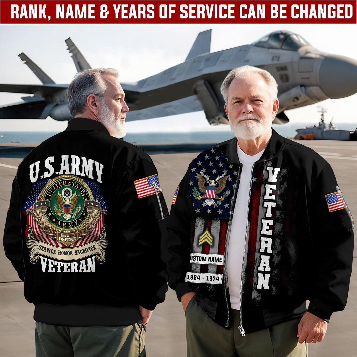 U.S Army – T-shirt –  SACRIFICE HONOR SERVICE