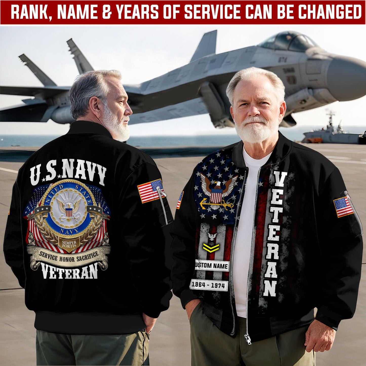 U.S Navy – T-shirt – SACRIFICE HONOR SERVICE