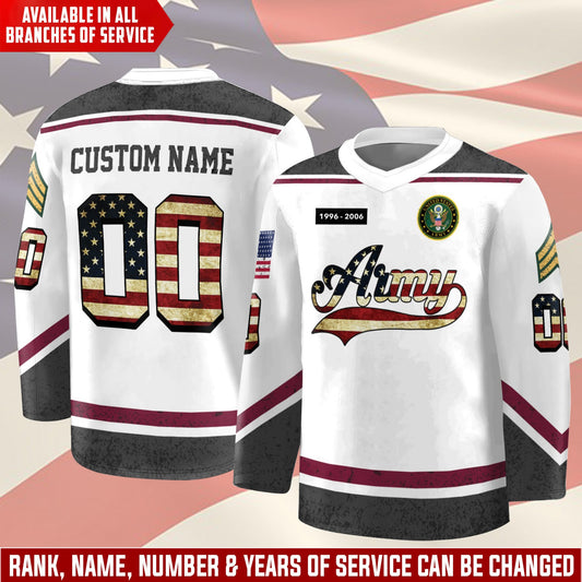 US Army – Hockey Jersey – Stars Number Jersey