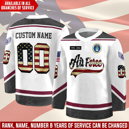 US Air Force – Hockey Jersey – Stars Number Jersey