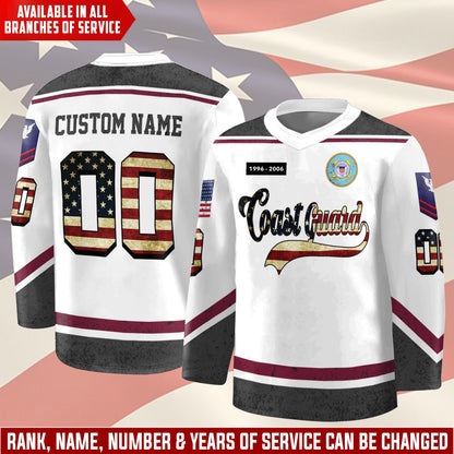 US Coast Guard – Hockey Jersey – Stars Number Jersey