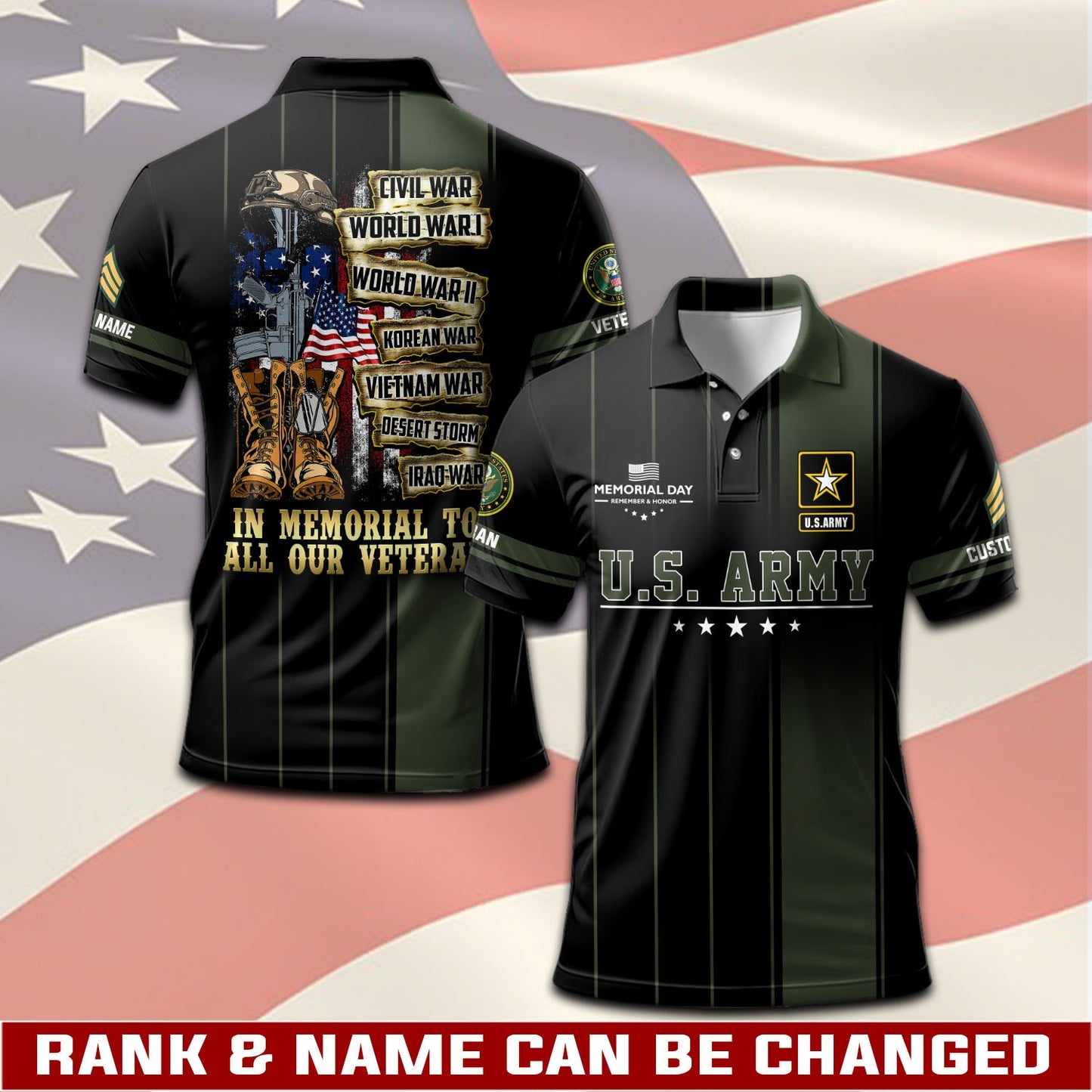 U.S Army – T-shirt –  Freedom Valor Tribute