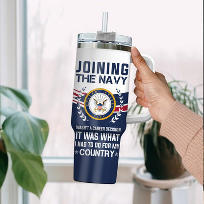 US Navy – Tumbler 40oz - Heritage Wave Emblem