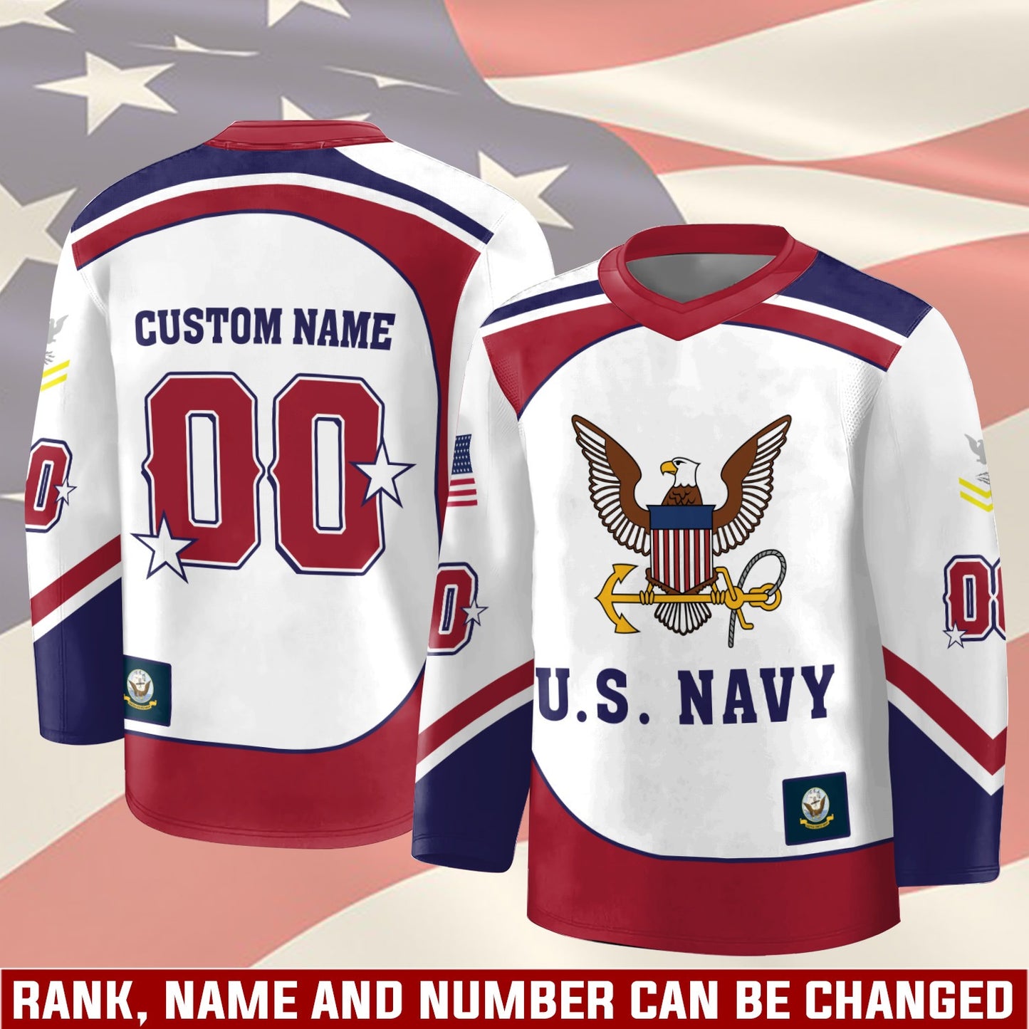 US Navy – Hockey Jersey – Patriot Freedom Jersey