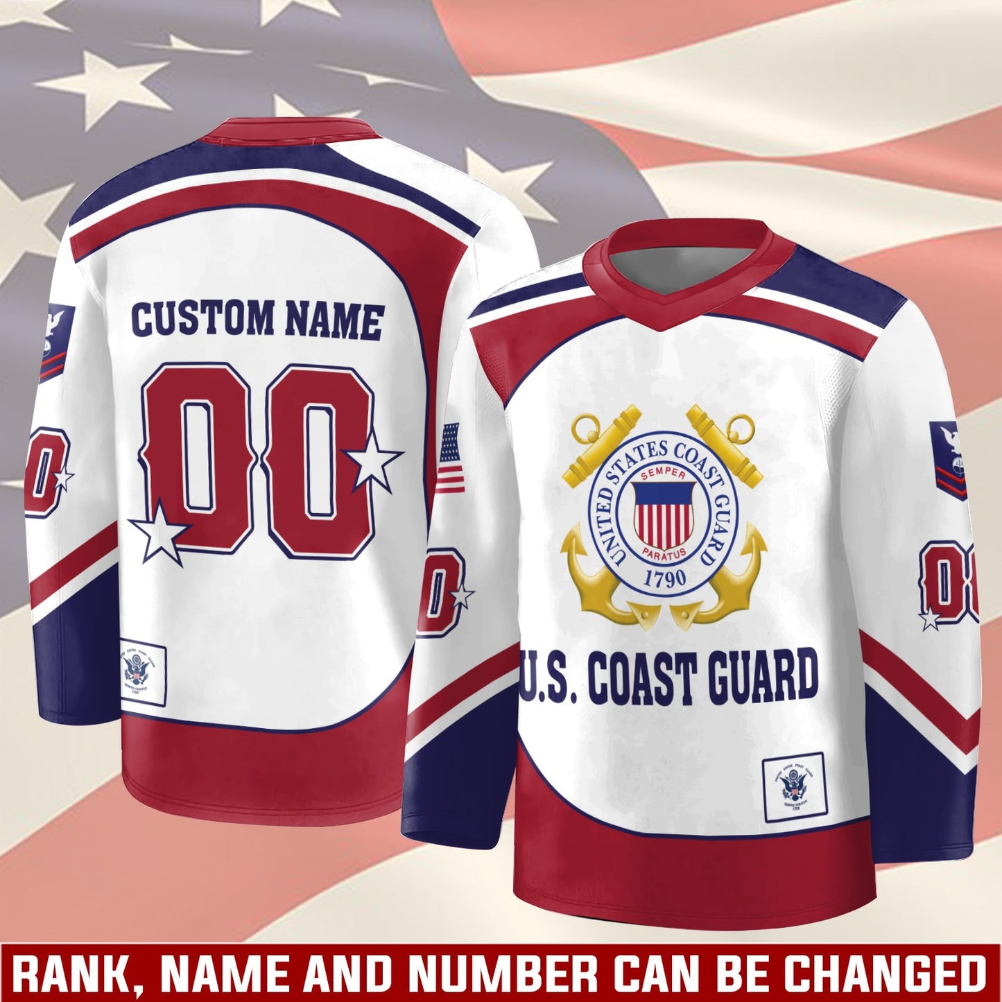US Coast Guard – Hockey Jersey – Patriot Freedom Jersey
