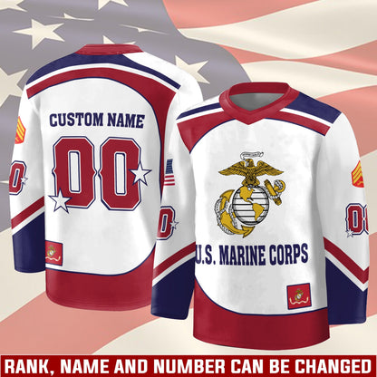 US Marine Corps – Hockey Jersey –  Patriot Freedom Jersey