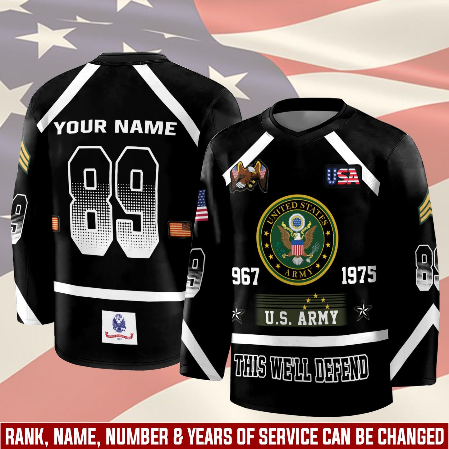 US Army – Hockey Jersey – Tactical Number Jersey