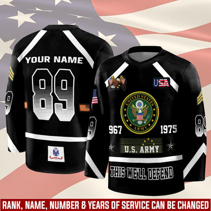 US Army – Hockey Jersey – Tactical Number Jersey