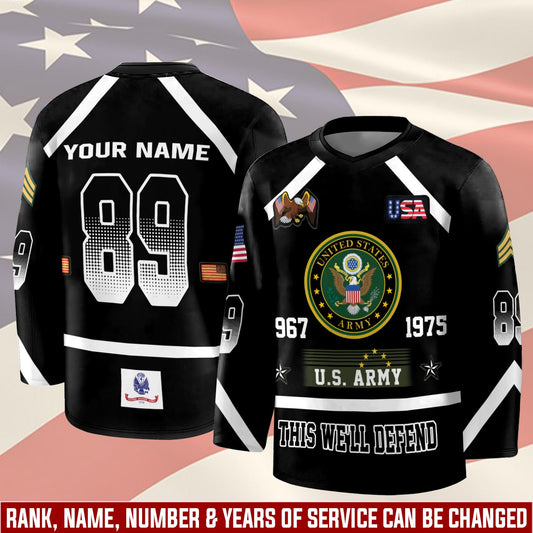 US Army – Hockey Jersey – Tactical Number Jersey