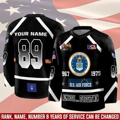 US Air Force – Hockey Jersey – Tactical Number Jersey