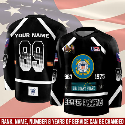 US Coast Guard – Hockey Jersey – Tactical Number Jersey