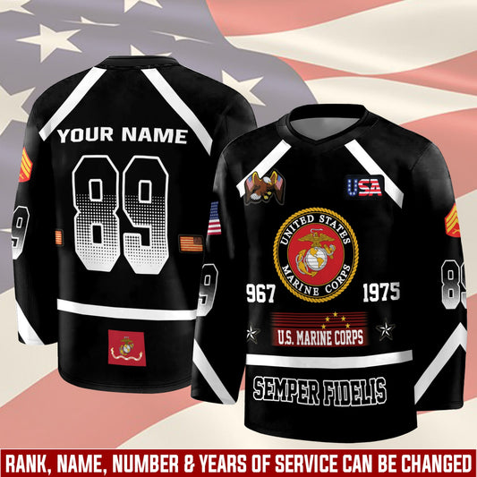 US Marine Corps – Hockey Jersey –  Tactical Number Jersey