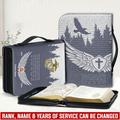 US Marine Corps – Bible Cover –  Guardian Wings Cross