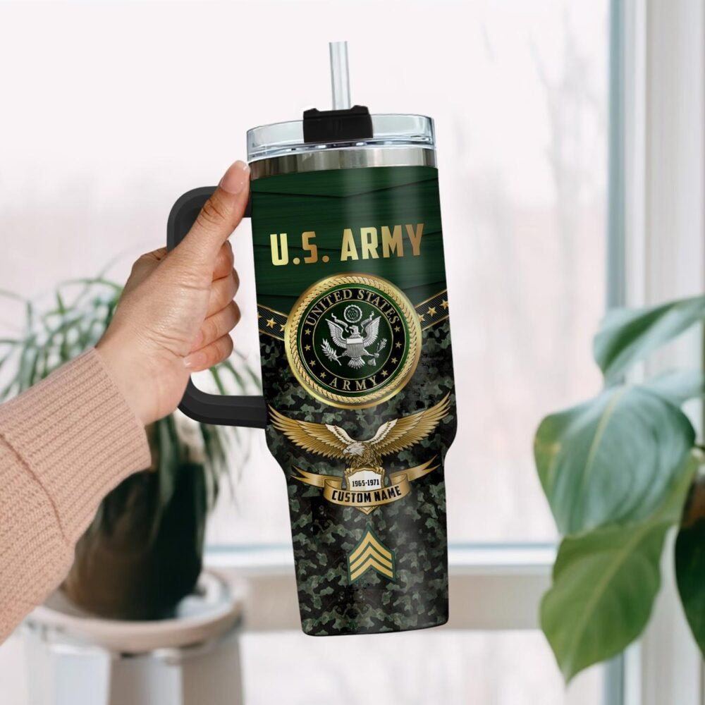 US Army – Tumbler 40oz -  Military camouflage pattern