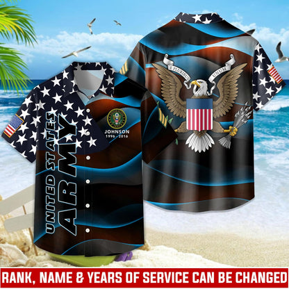 US Army – Hawaiian Shirt – Starfield Wave Shirt