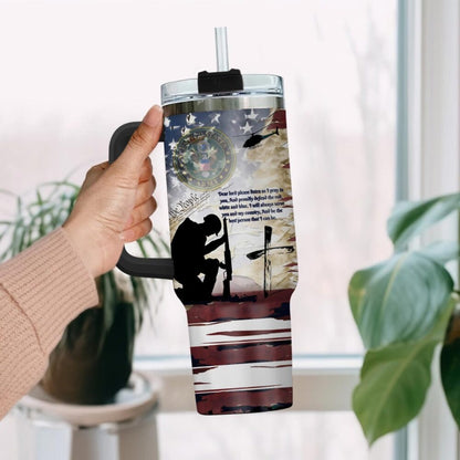 US Army – Tumbler 40oz -  Vintage Memorial Silhouette