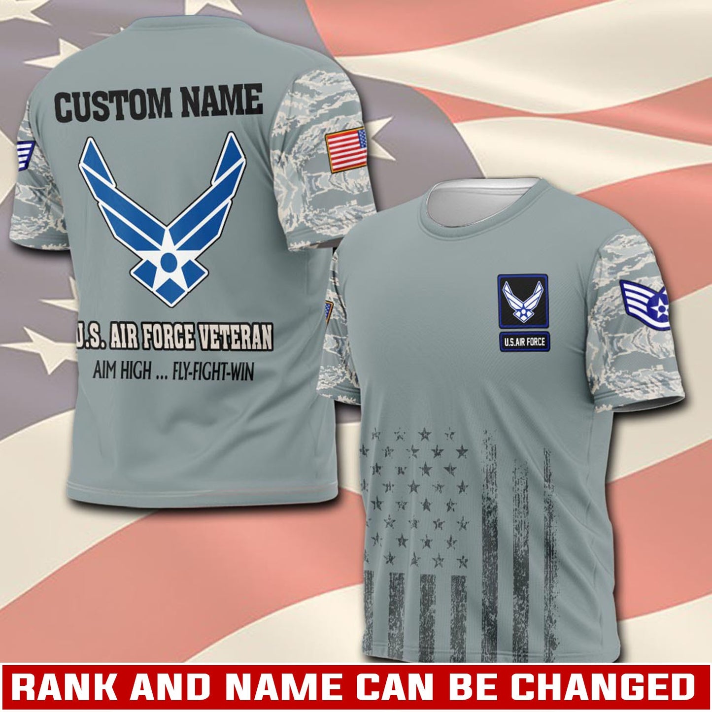 U.S Air Force – T-shirt – Camo Sleeve Heritage
