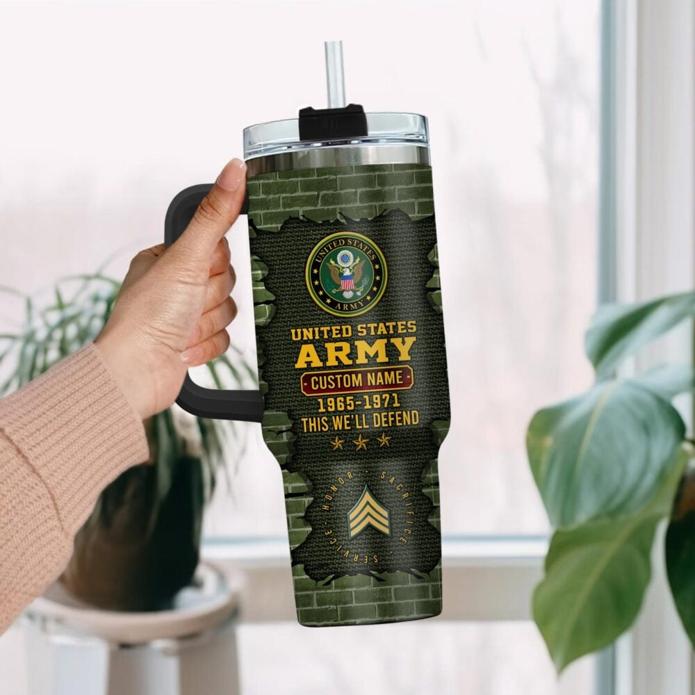 US Army – Tumbler 40oz -  Broken brick pattern