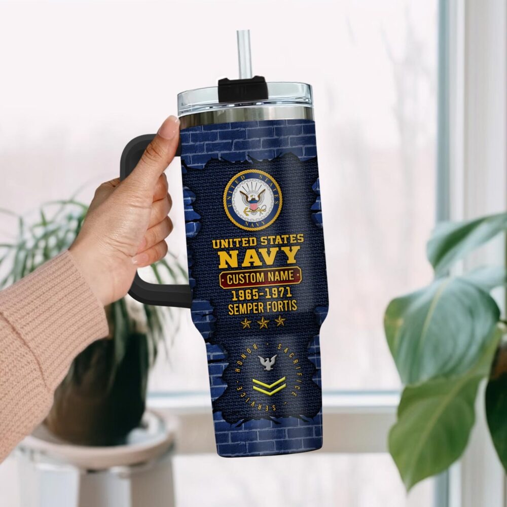 US Navy - Tumbler 40oz - Broken brick pattern