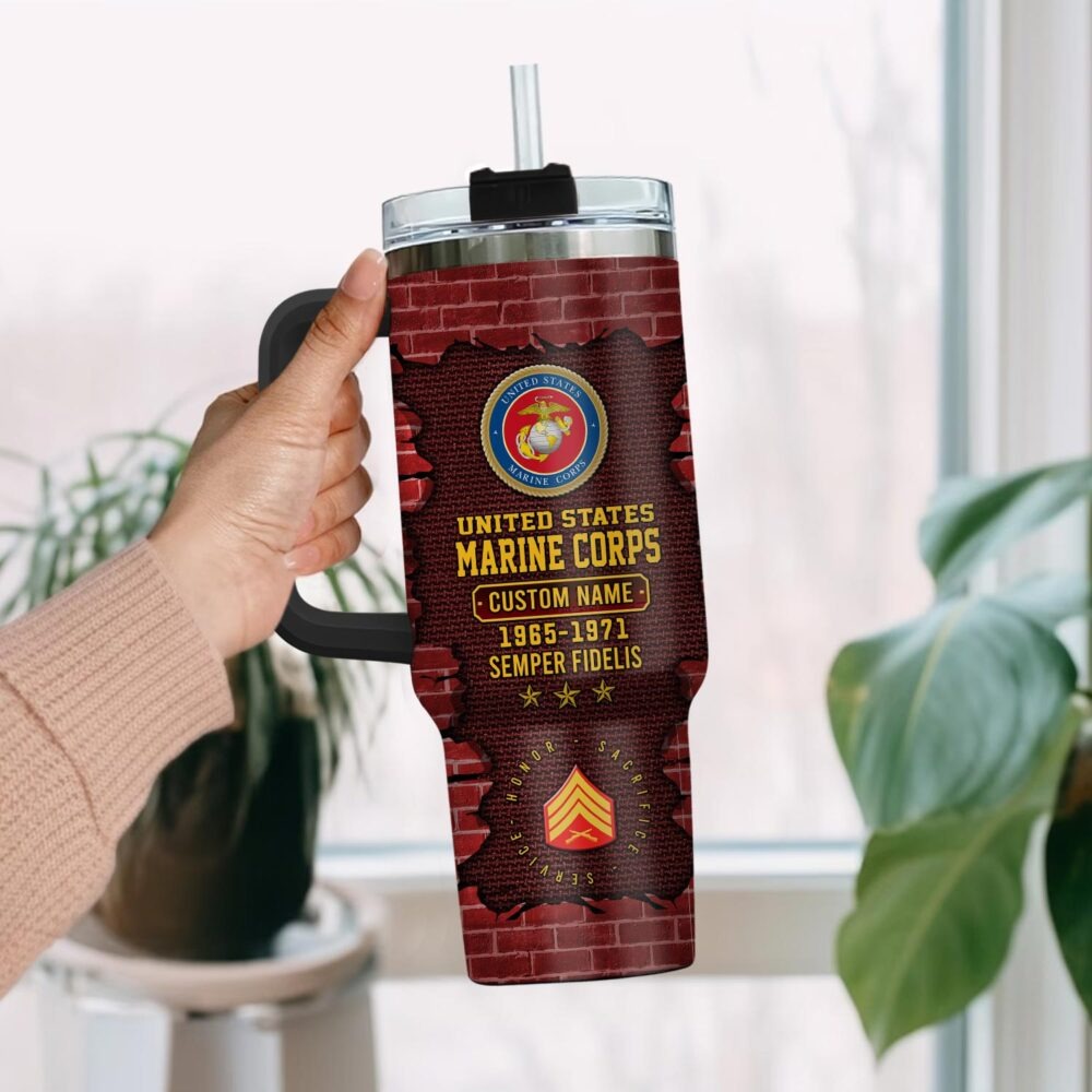 US Marine Corps - Tumbler 40oz - Broken brick pattern
