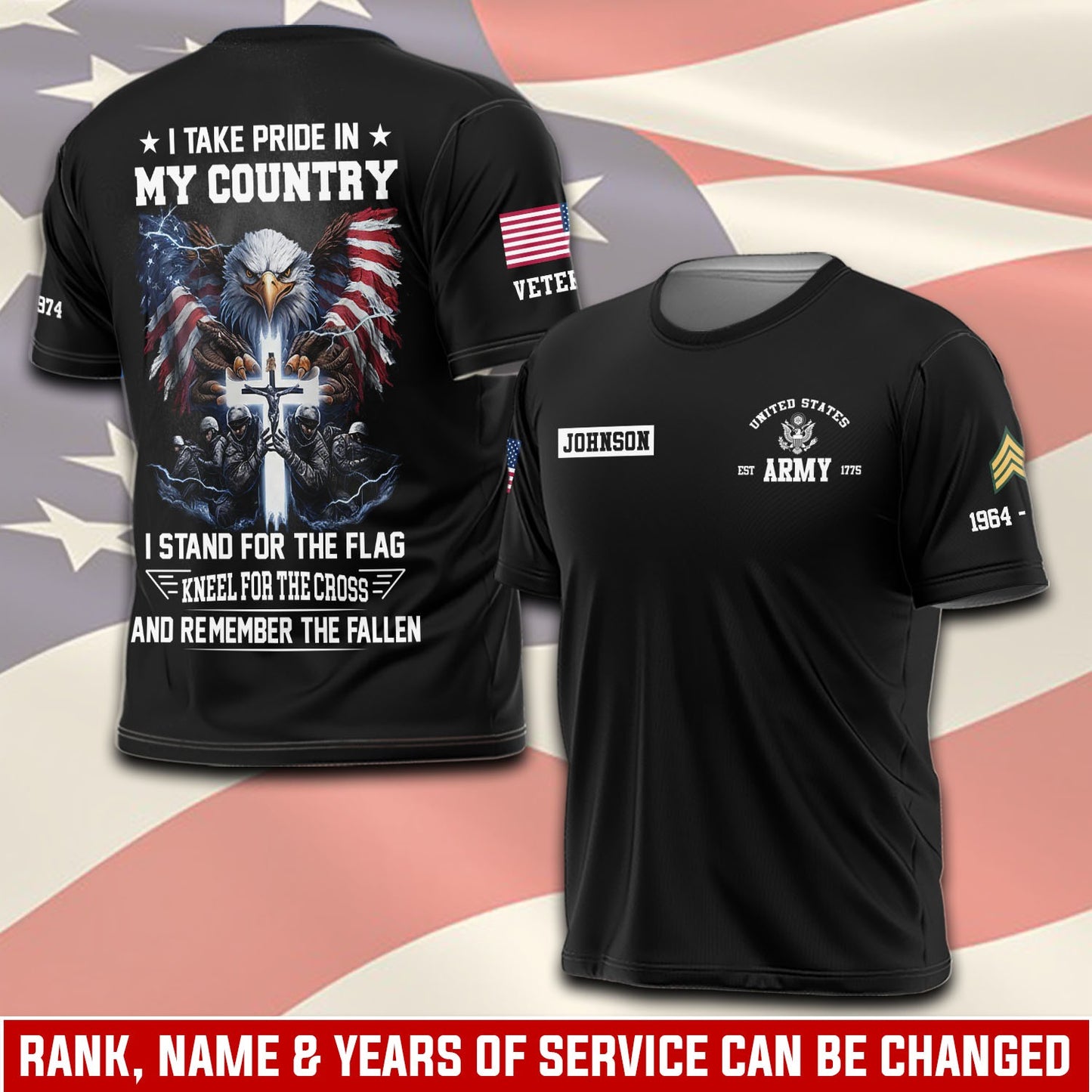U.S Army – T-shirt – I TAKE PRIDE IN MY COUNTRY