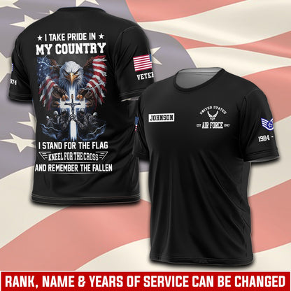 U.S Air Force – T-shirt – I TAKE PRIDE IN MY COUNTRY