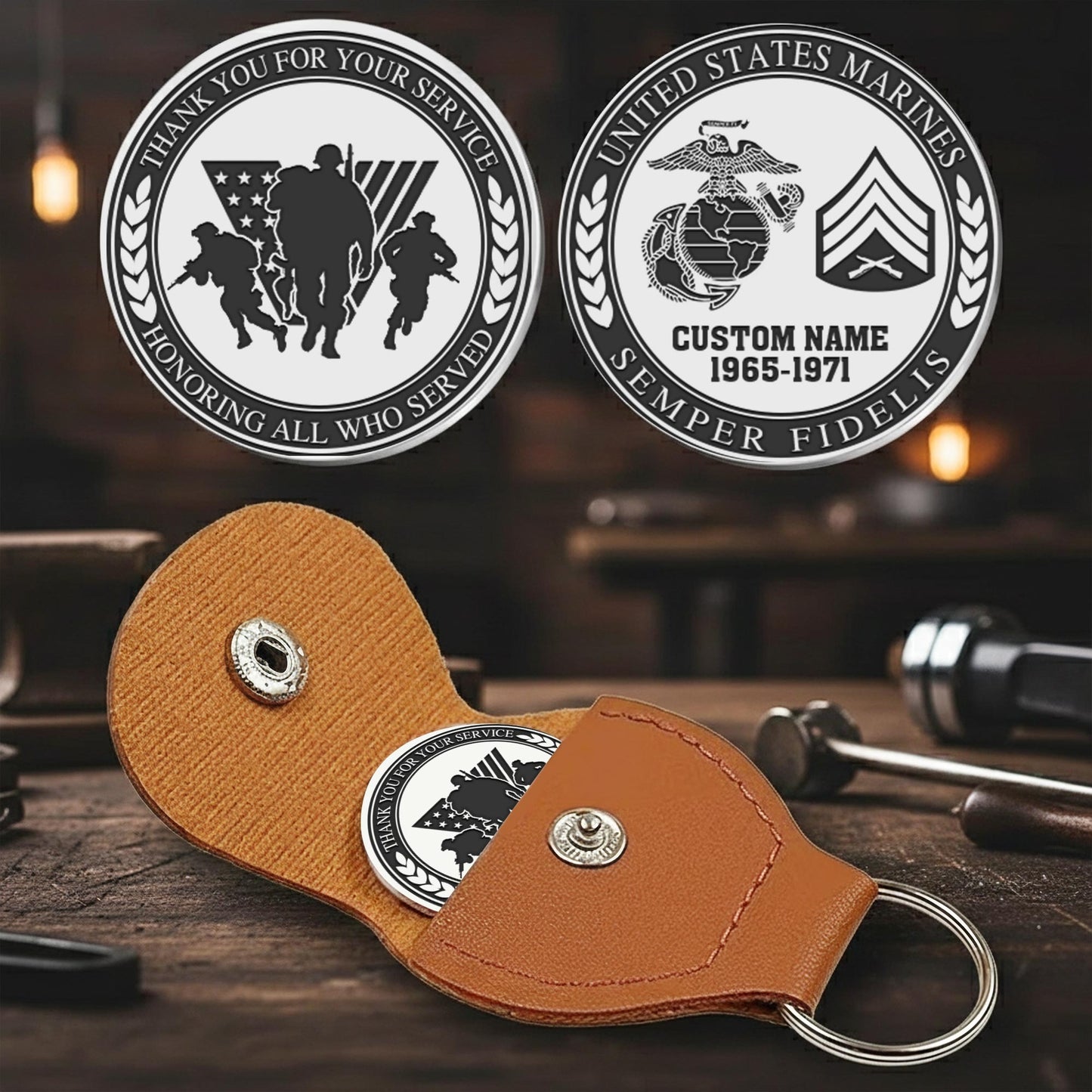 US Marine Corps – Military Printed Challenge Coin – Honor Together Seal