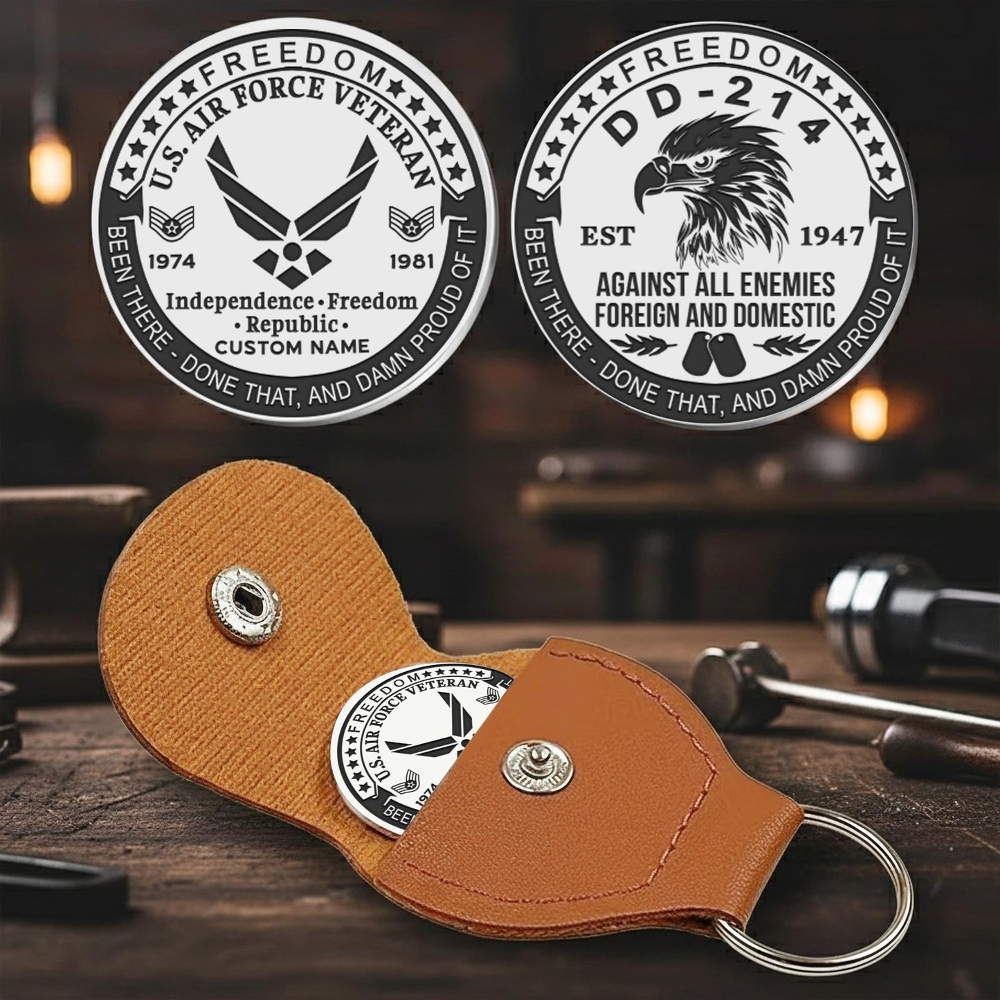 US Air Force – Military Printed Challenge Coin – Patriot Spirit Medallion