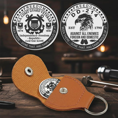 US Coast Guard – Military Printed Challenge Coin –  Patriot Spirit Medallion