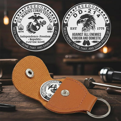 US Marine Corps – Military Printed Challenge Coin – Patriot Spirit Medallion