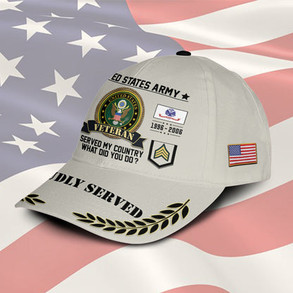 US Army – Classic Cap – Veteran Honor Patch