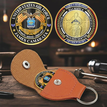 US Air Force – Military Printed Challenge Coin – Patriot Gold Seal