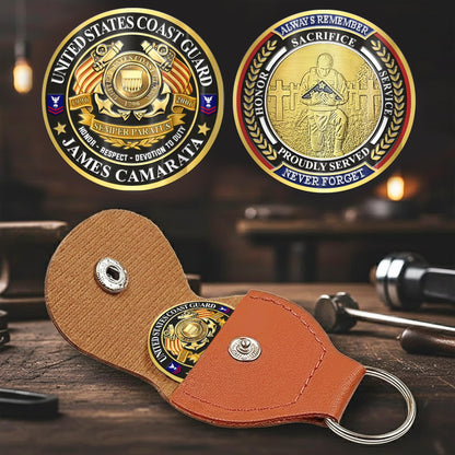 US Coast Guard – Military Printed Challenge Coin – Patriot Gold Seal