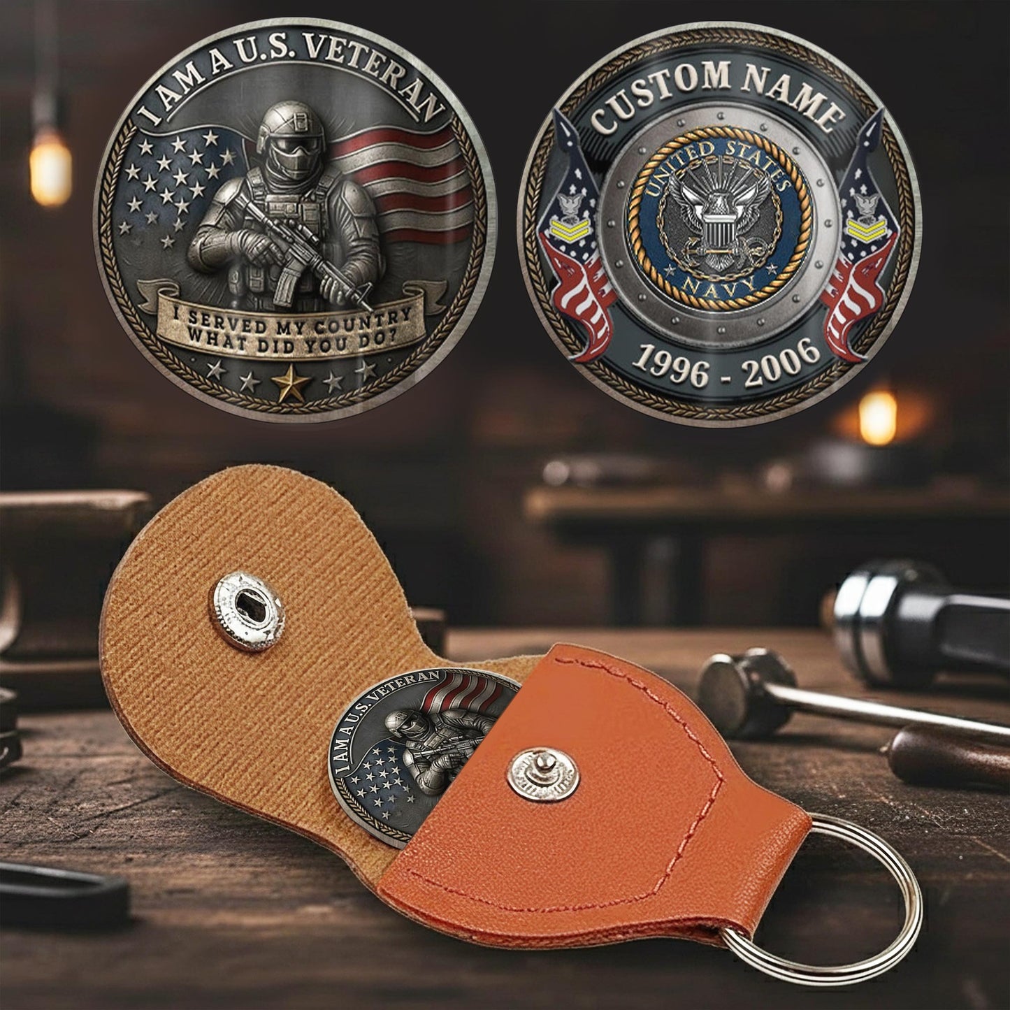 US Navy – Military Printed Challenge Coin – Guardian of Freedom Coin