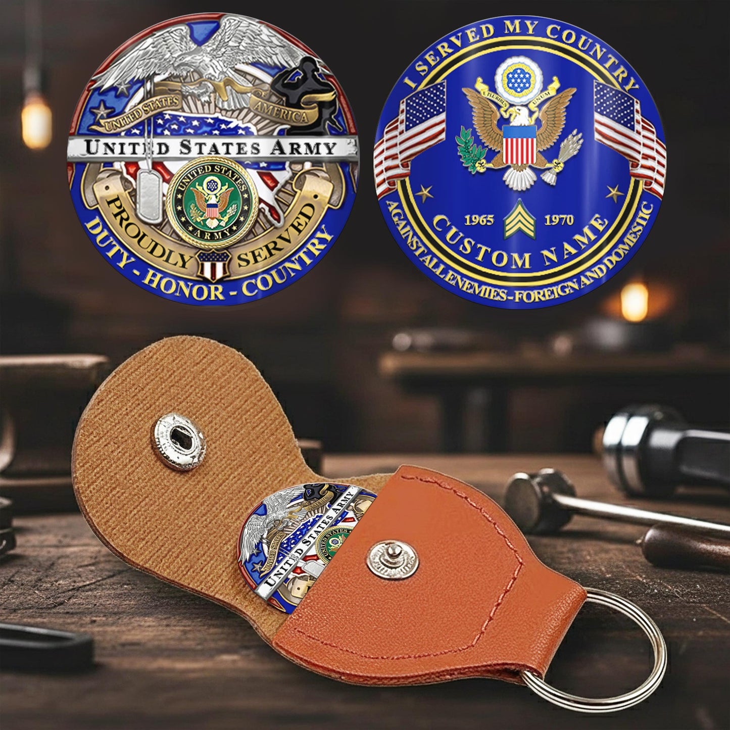 US Army – Military Printed Challenge Coin – Eagle of Honor Series