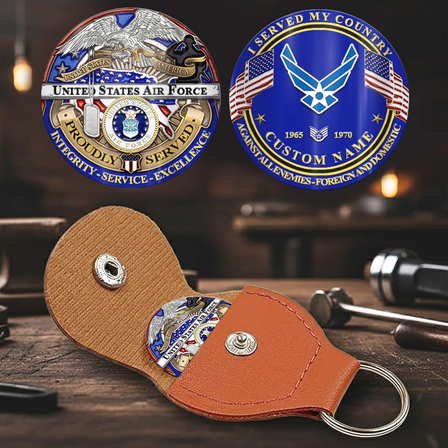 US Air Force – Military Printed Challenge Coin – Eagle of Honor Series