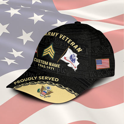 US Army – Classic Cap – Proudly Served - Flag