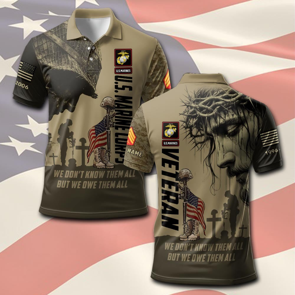U.S Marine Corps – T-shirt – WE DON'T KNOW THEM ALL BUT WE OWE THEM ALL