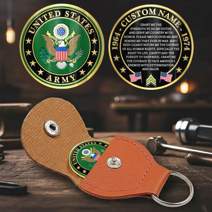 US Army – Military Printed Challenge Coin – National Pride Medallion